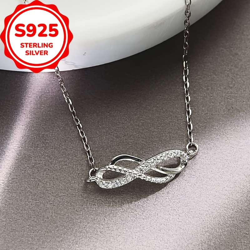Women's S925 Sterling Silver Infinity Symbol Bracelet